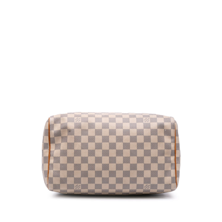 Damier Azur Speedy 30 White - Gaby Paris