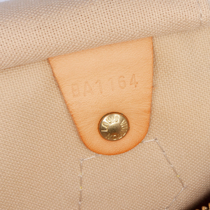 Damier Azur Speedy 30 White - Gaby Paris