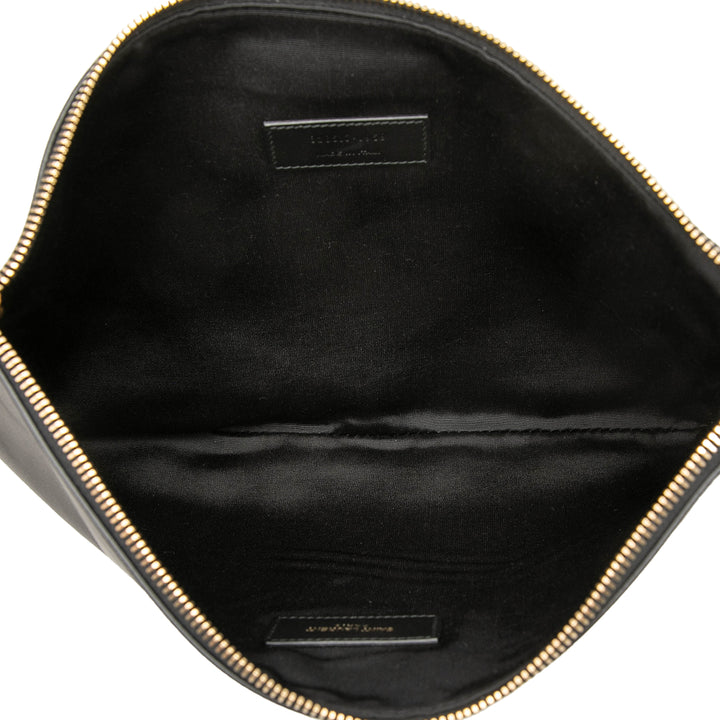 Saint Laurent Zippé Pochette Noir – vue 4 – GABY PARIS