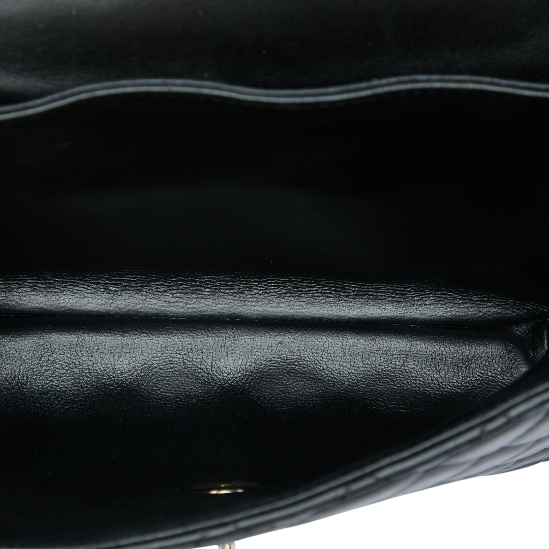 Matelassé Knock on Wood Sac Cuir d'agneau Noir