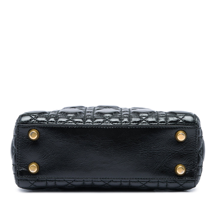 Dior Lady Dior froissé Cannage My ABCDior Petit Noir – vue 3 – GABY PARIS