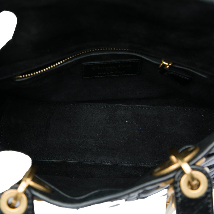 Dior Lady Dior froissé Cannage My ABCDior Petit Noir – vue 4 – GABY PARIS