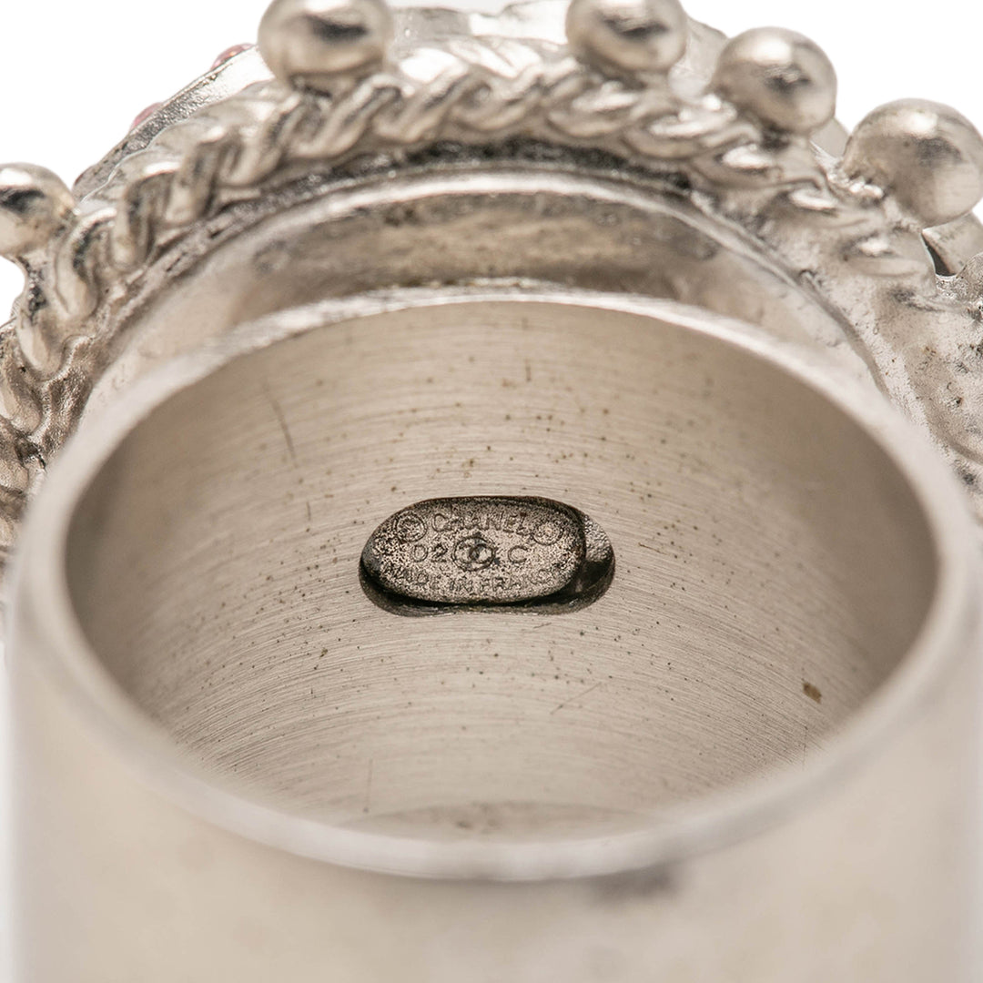 Chanel CC Brass Strass Bague