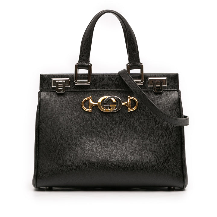 grainé Zumi sac à Petit Cuir de veau grainé Noir