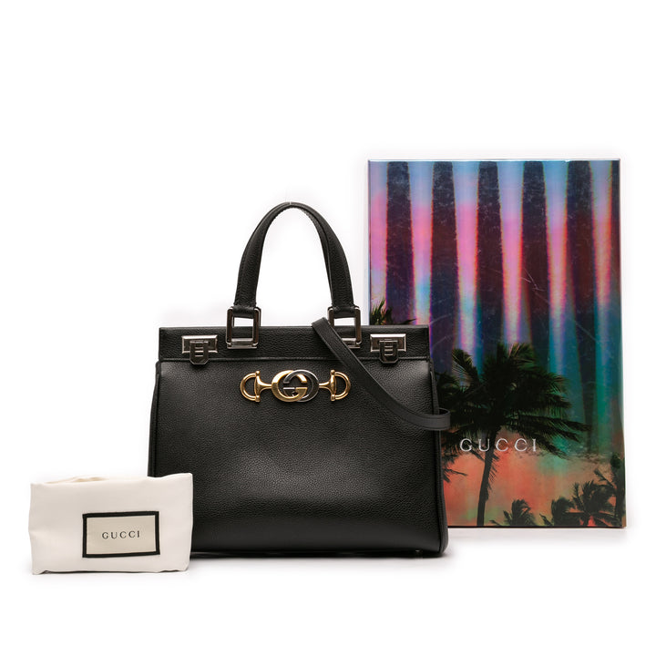 grainé Zumi sac à Petit Cuir de veau grainé Noir