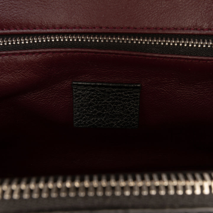 grainé Zumi sac à Petit Cuir de veau grainé Noir