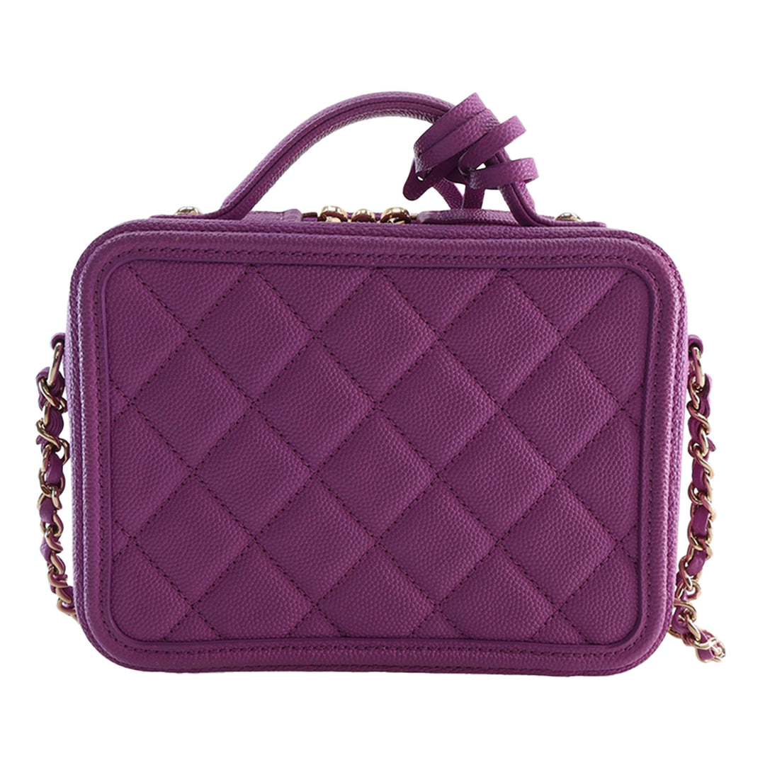 CC Filigree Vanity Petit Cuir caviar Violet