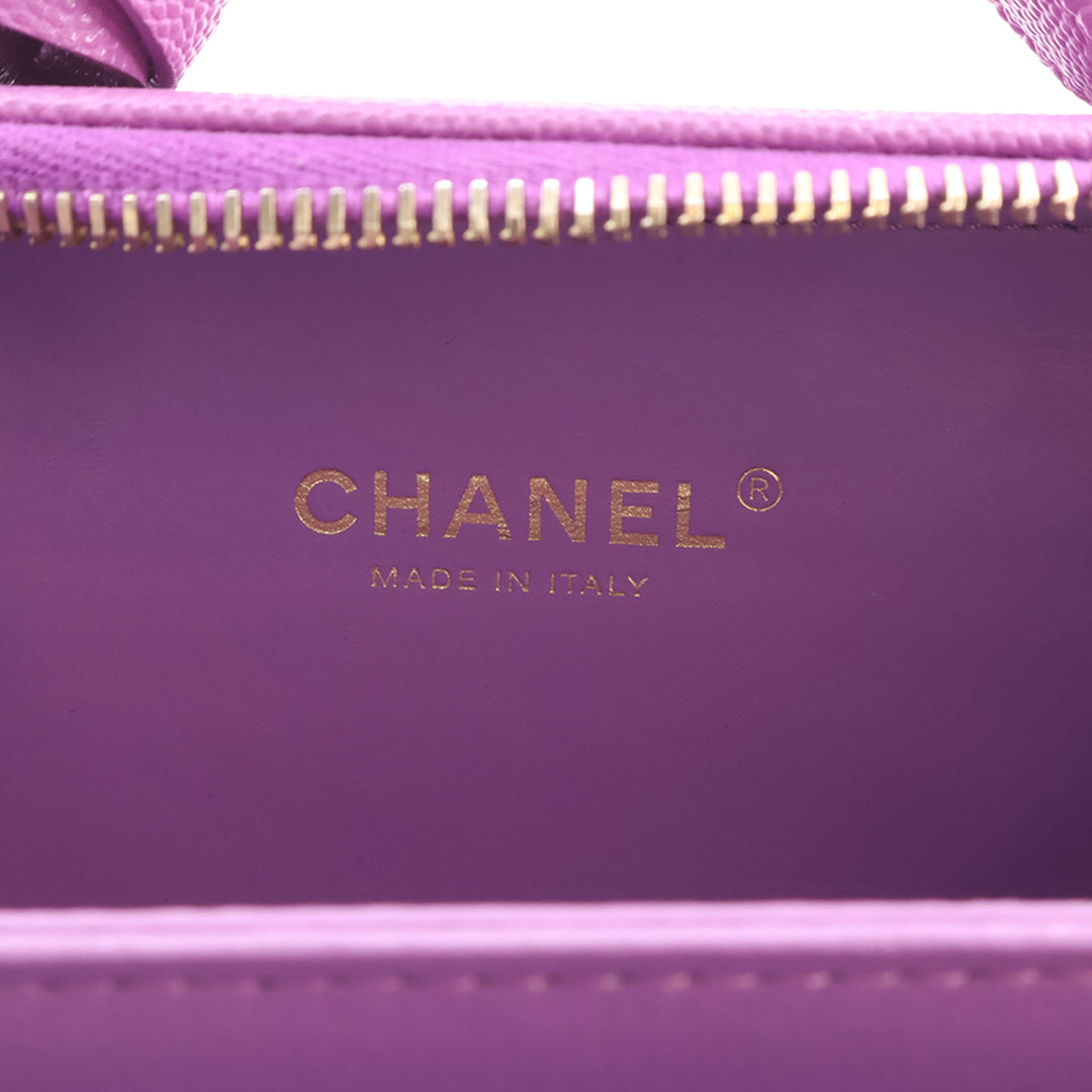 CC Filigree Vanity Petit Cuir caviar Violet