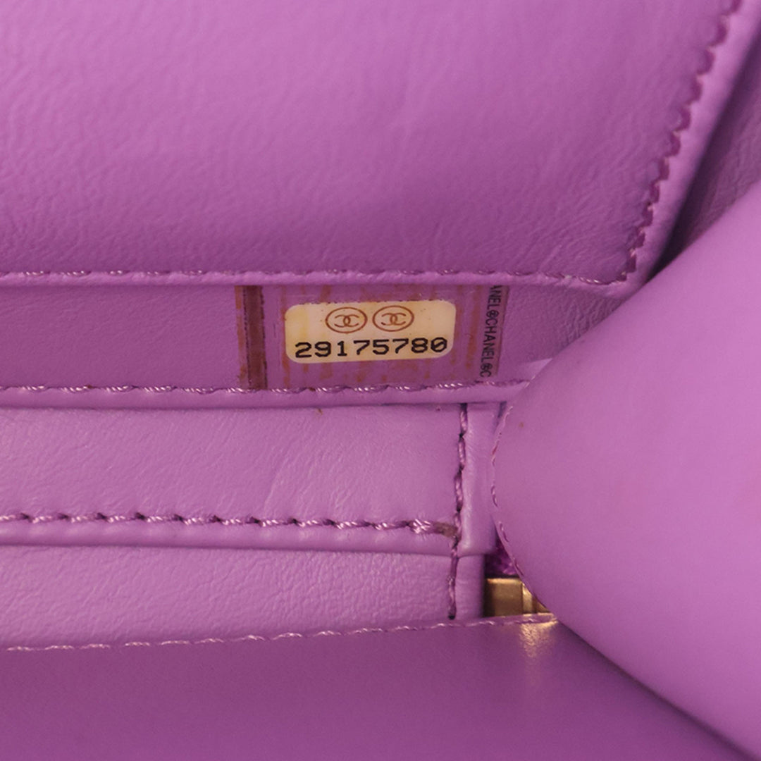 CC Filigree Vanity Petit Cuir caviar Violet