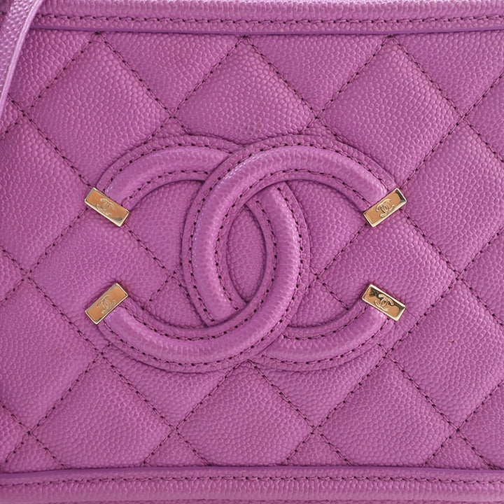 CC Filigree Vanity Petit Cuir caviar Violet