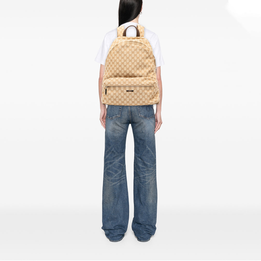 Gucci Sac à dos GG Web Tag Grand Beige – vue 5 – GABY PARIS