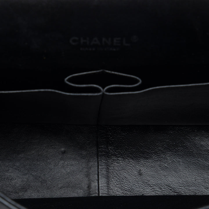 Chanel Maxi Classic Cuir verni Double rabat