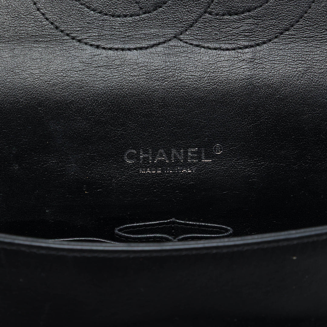 Chanel Maxi Classic Cuir verni Double rabat