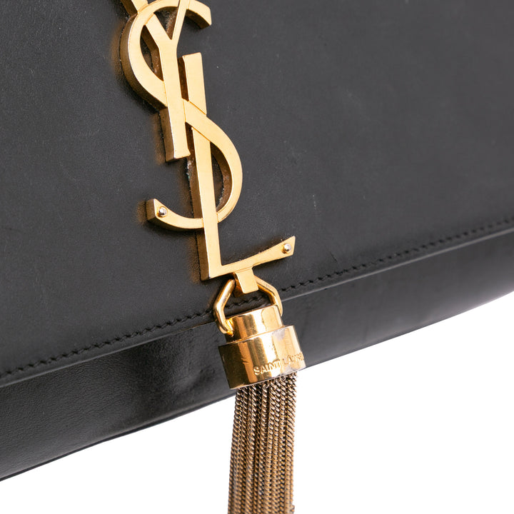 Saint Laurent Medium Smooth Cuir de veau Classic Monogram Kate Tassel Crossbody Noir – GABY PARIS Authentique