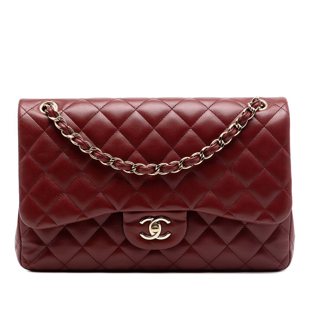 Chanel Jumbo Classic Cuir d’agneau Double rabat