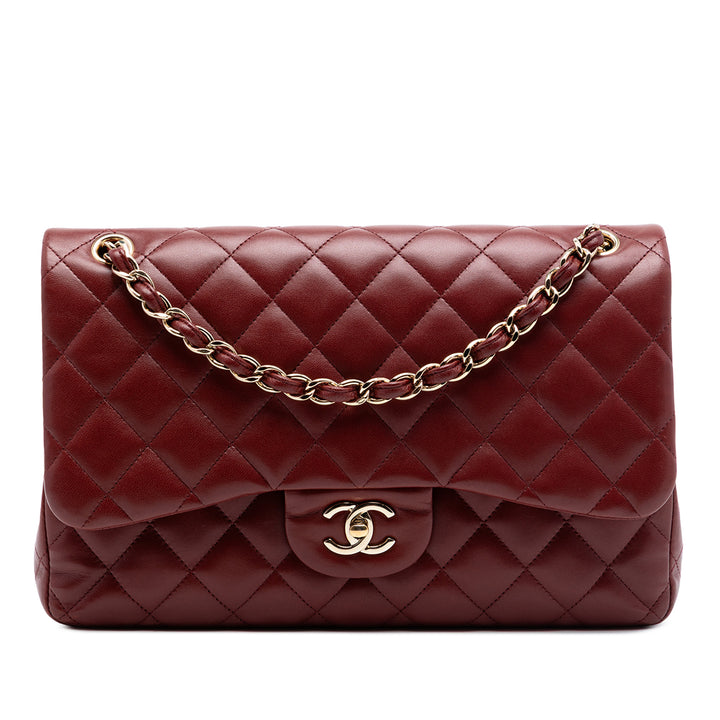 Chanel Jumbo Classic Cuir d’agneau Double rabat