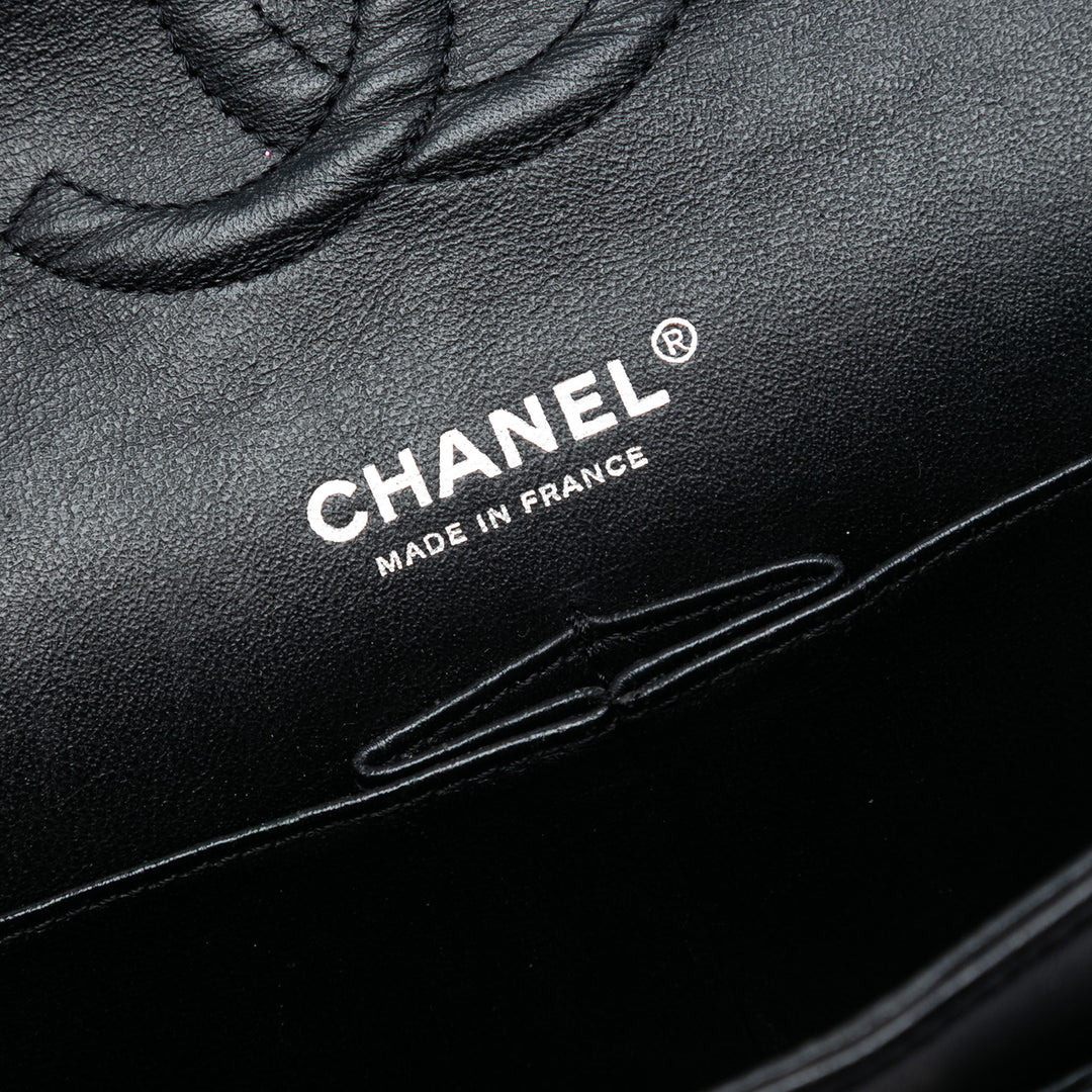 Chanel Medium Classic Satin Airline Double rabat