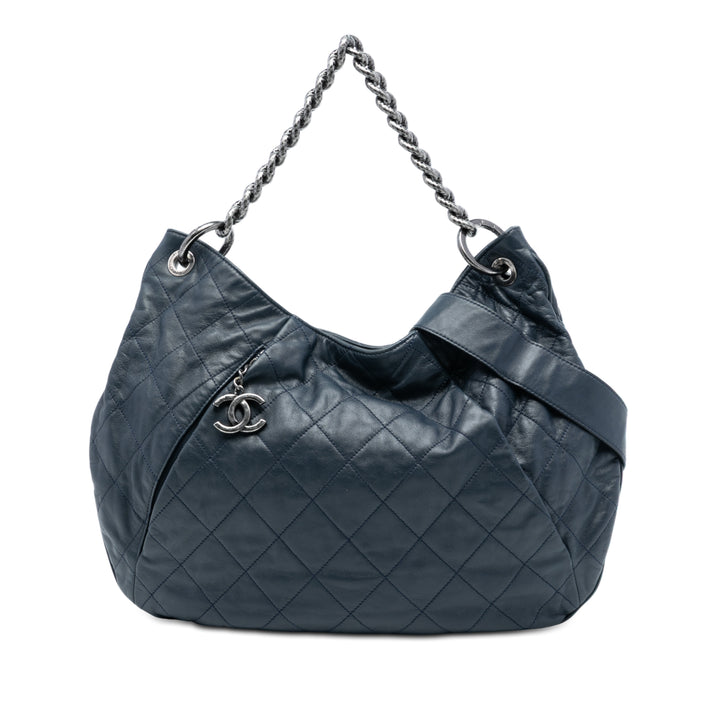 Chanel Matelassé Cuir de veau Coco Pleats Hobo