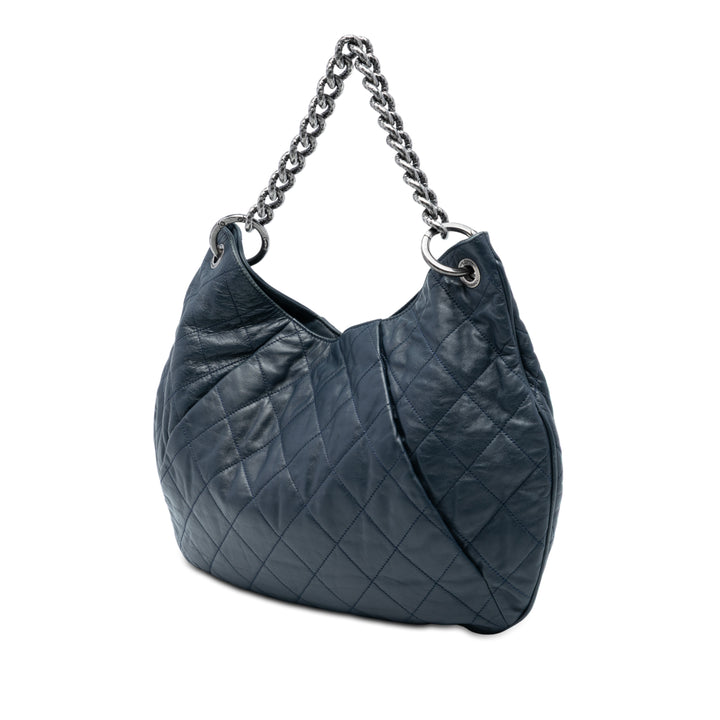 Chanel Matelassé Cuir de veau Coco Pleats Hobo