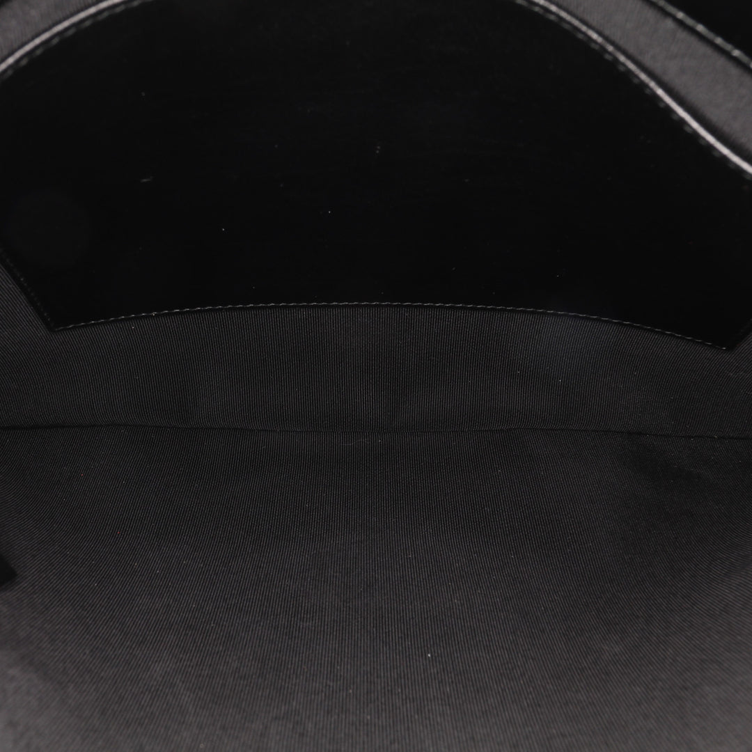 Paris Hamburg Chevron Lambskin Clutch Black - Gaby Paris