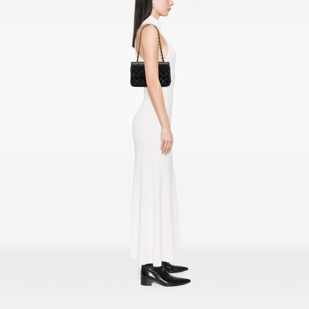 Small Classic Lambskin Double Flap Black - Gaby Paris