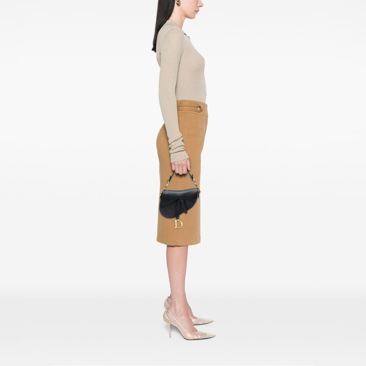 Dior Mini Cuir de veau grainé Saddle Bag