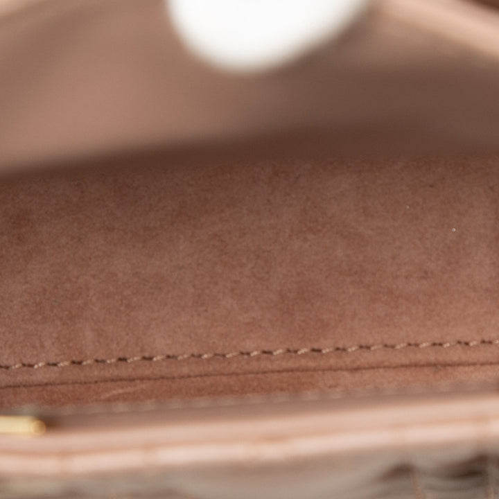 Dior Lady Dior Cannage Mini Cuir d'agneau Marron – vue 4 – GABY PARIS