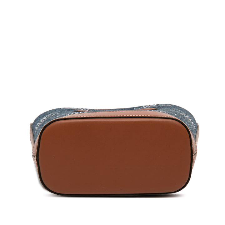 Celine Small Jean Cuir Triomphe Bucket Sac