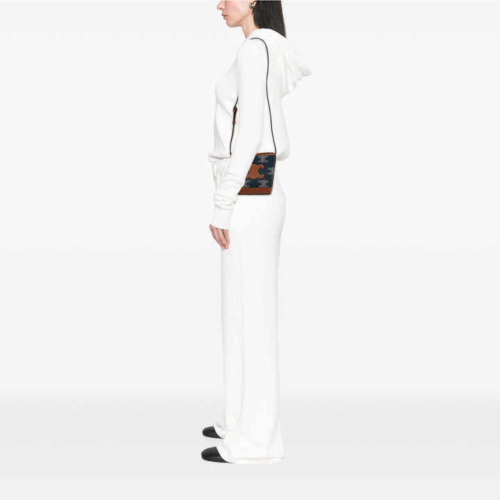 Celine Small Jean Cuir Triomphe Bucket Sac