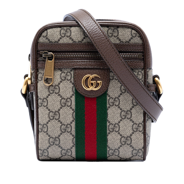 Gucci Mini GG Supreme Web Ophidia Sac porté croisé