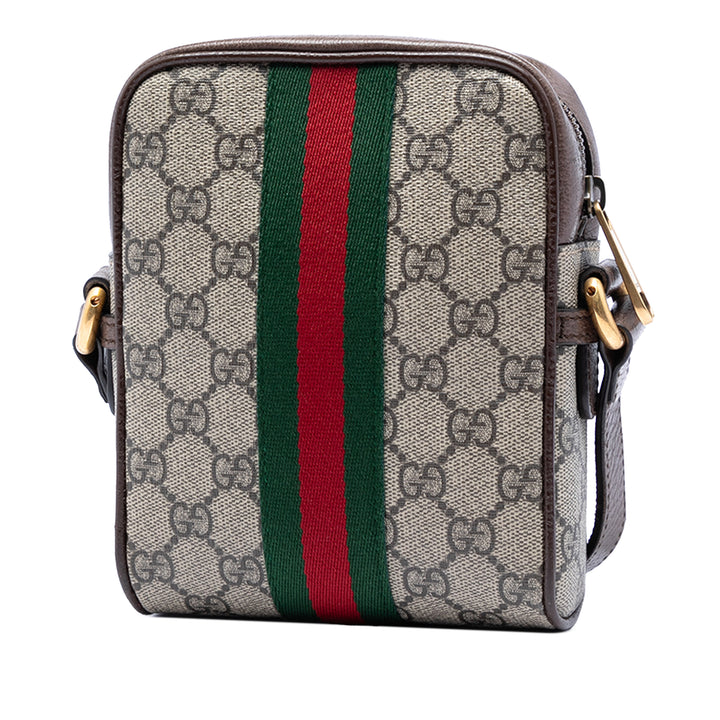 Gucci Mini GG Supreme Web Ophidia Sac porté croisé