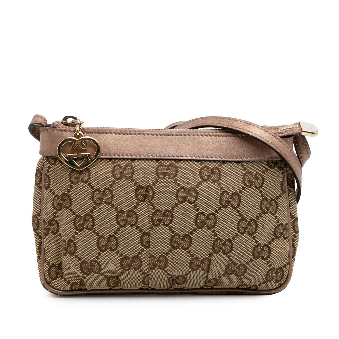GG Canvas Lovely Crossbody Brown - Gaby Paris