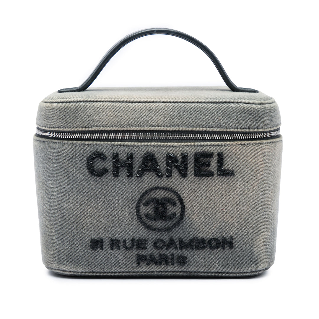 Chanel Sequins Deauville Vanity Jean Gris