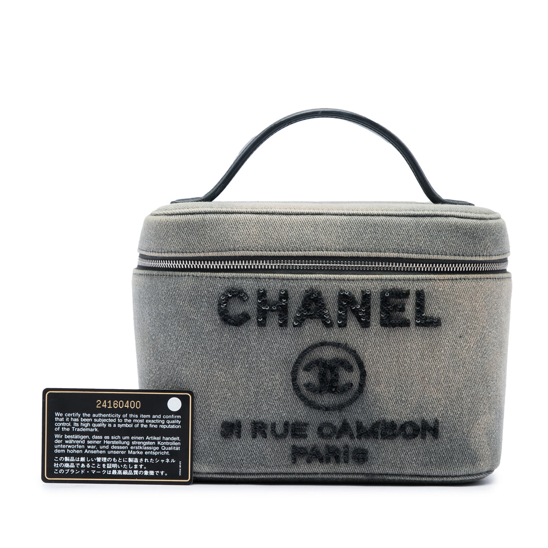 Chanel Sequins Deauville Vanity Jean Gris