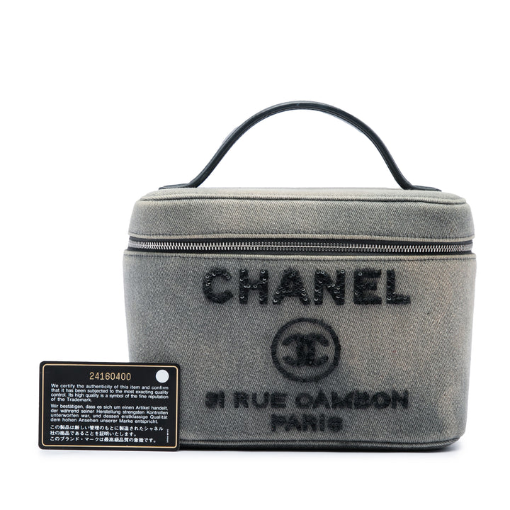 Chanel Sequins Deauville Vanity Jean Gris