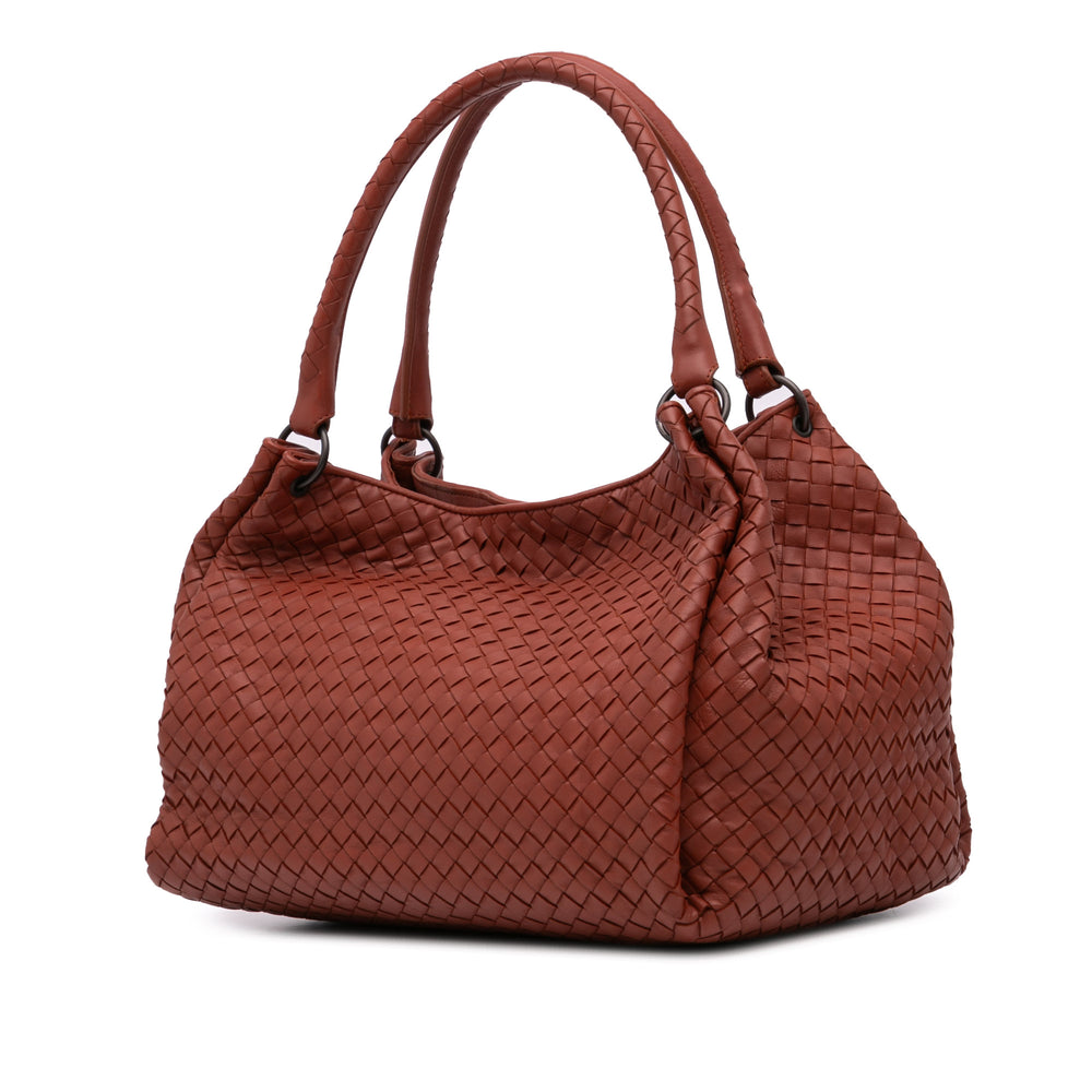 Nappa Intrecciato Parachute Tote Red - Gaby Paris