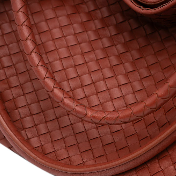 Nappa Intrecciato Parachute Tote Red - Gaby Paris