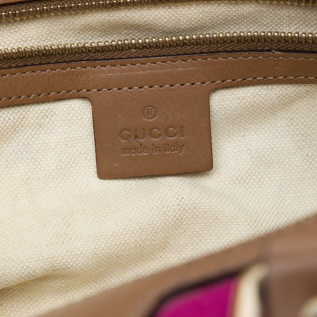 Gucci Sac à main GG Web Joy Boston Petit Marron – vue 5 – GABY PARIS