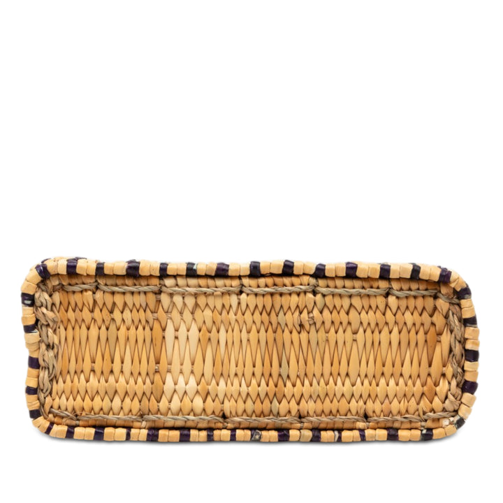 LOEWE Paulas Ibiza Small Raffia Anagram Square Basket Cabas