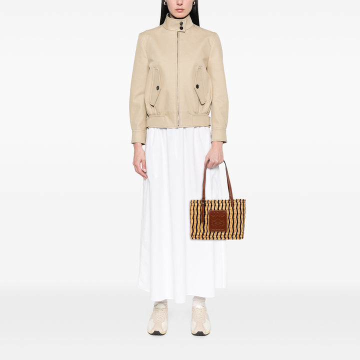 LOEWE Paulas Ibiza Small Raffia Anagram Square Basket Cabas