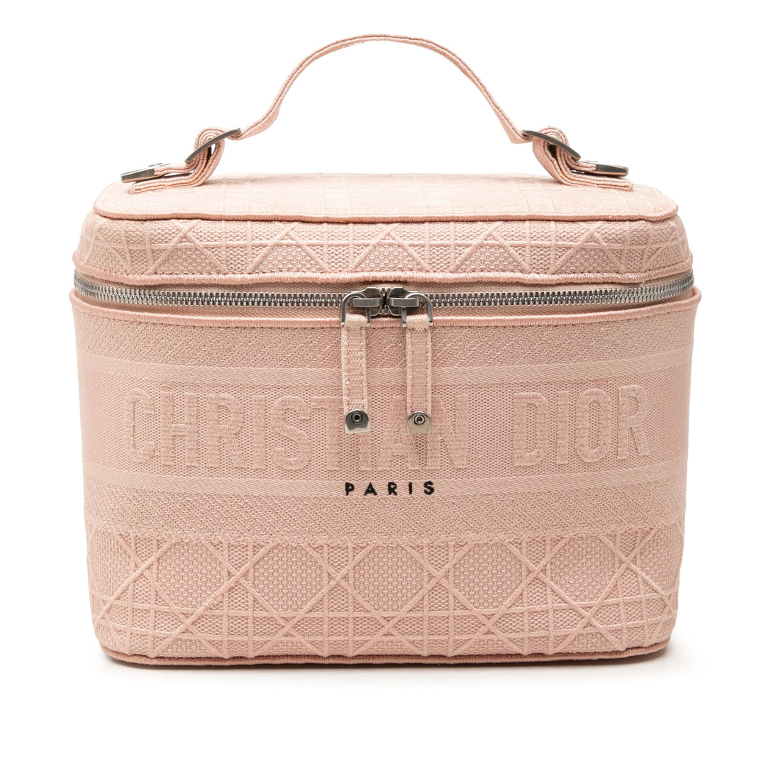 Dior Diortravel Cannage D Lite Vanity Rose – vue principale – GABY PARIS