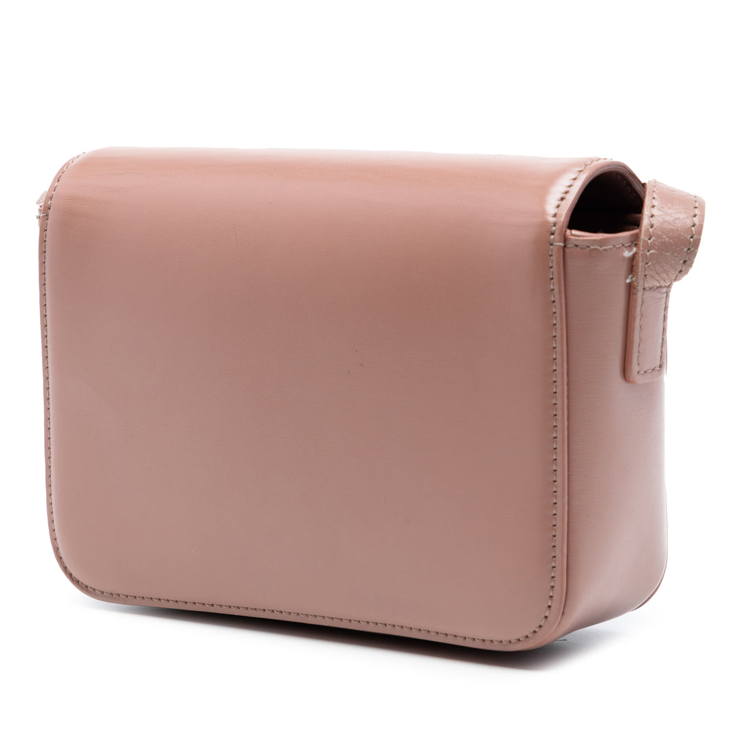 Celine Teen brillant Cuir de veau Triomphe Sac porté croisé