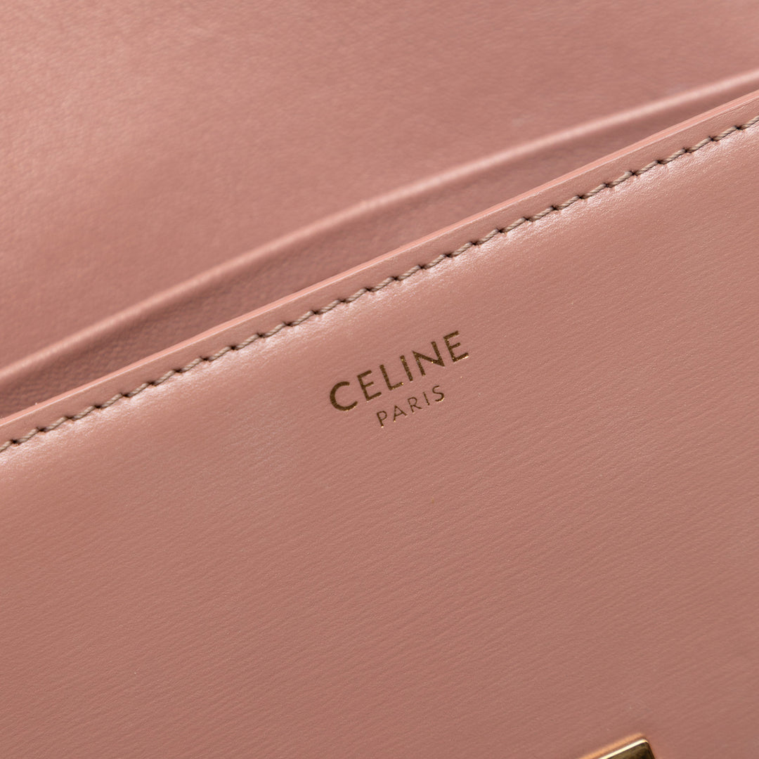 Celine Teen brillant Cuir de veau Triomphe Sac porté croisé