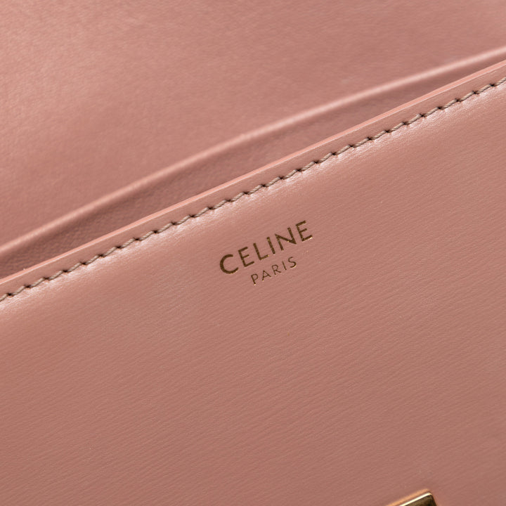 Celine Teen brillant Cuir de veau Triomphe Sac porté croisé