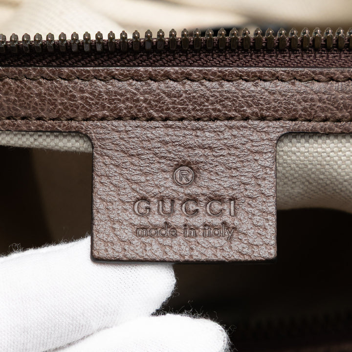 Gucci Medium GG Supreme Web Ophidia Carry On Duffle Sac