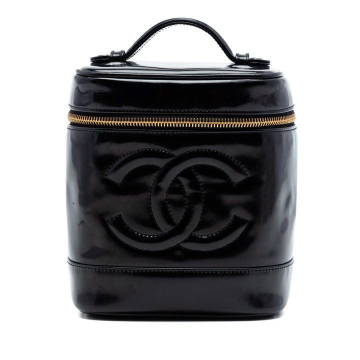 Chanel CC Cuir verni Vanity