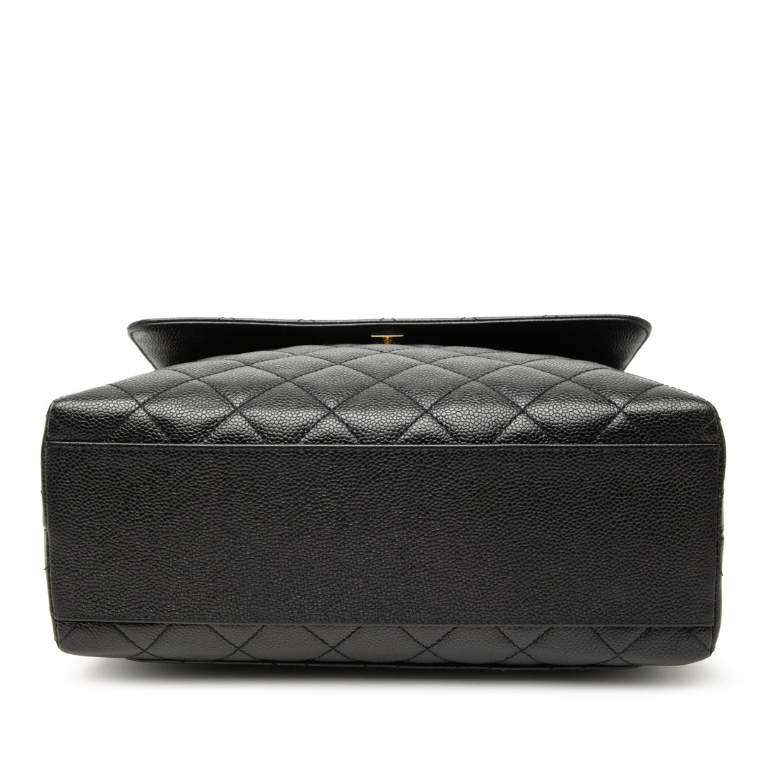 Chanel CC Matelassé Caviar Kelly sac à anse supérieure