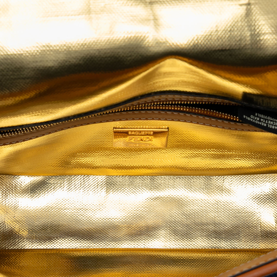 Fendi Zucca brodé Jean Baguette Sac
