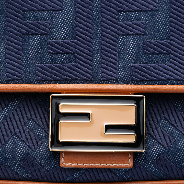 Fendi Zucca brodé Jean Baguette Sac