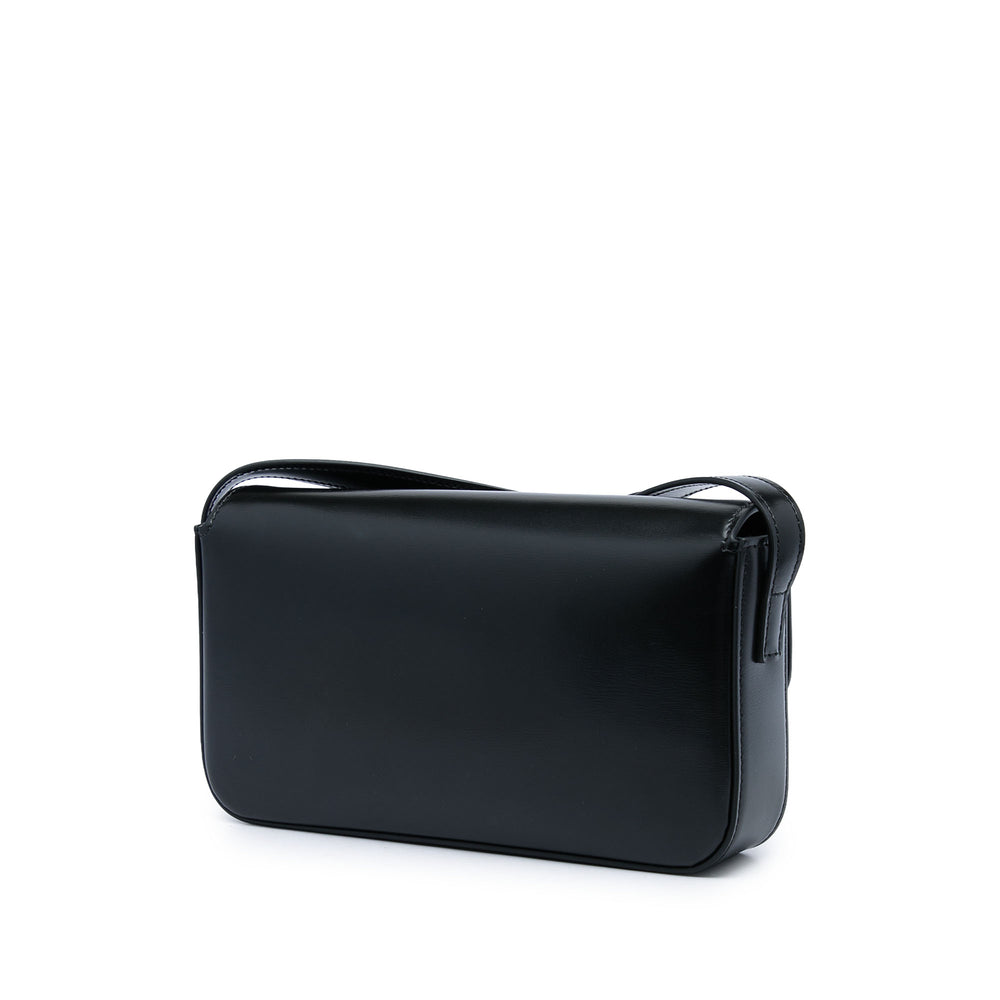 Celine Sac porté épaule brillant Triomphe Claude Cuir de veau Noir – vue 2 – GABY PARIS